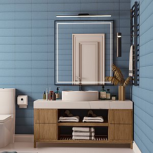 Piscina Brick Matte Light Blue 4-3/4" x 9-5/8" Porcelain Floor and Wall Tile - 34 Tiles Per Case - 11.22 Square Feet