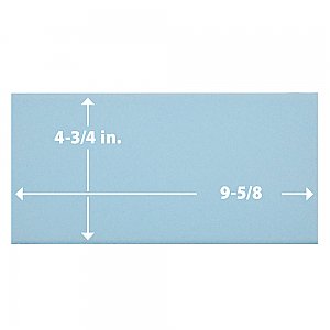 Piscina Brick Matte Light Blue 4-3/4" x 9-5/8" Porcelain Floor and Wall Tile - 34 Tiles Per Case - 11.22 Square Feet