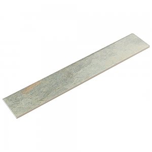 Ardesia Gris 3-1/8" x 17-1/2" Porcelain Bullnose Floor & Wall Trim Tile - Sold by the individual piece