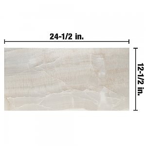 Dubai Pearl 12-1/2" x 24-1/2" Porcelain Floor & Wall Tile - 5 Tiles Per Case - 10.8 Sq. Ft.