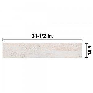 Cava Ribeiro 6" x 31-1/2" Porcelain Floor & Wall Tile - Sold Per Case of 9 - 12.15 Sq. Ft.