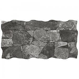 Caldera Vulcano Ash 12-5/8" x 25-1/8" Porcelain Floor & Wall Tile - 5 Tiles Per Case - 11.2 Square Feet