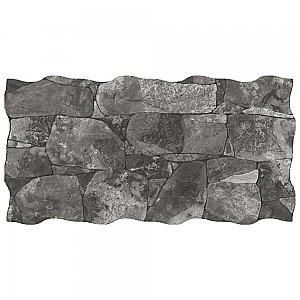Caldera Vulcano Ash 12-5/8" x 25-1/8" Porcelain Floor & Wall Tile - 5 Tiles Per Case - 11.2 Square Feet