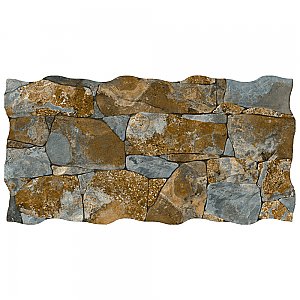 Caldera Vulcano Oxido 12-5/8" x 25-1/8" Porcelain Floor & Wall Tile - 5 Tiles Per Case - 11.2 Square Feet