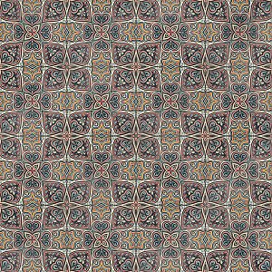 Imagine Tapestry Mandala 19-3/8" x 19-3/8" Porcelain Floor & Wall Tile - Sold Per Case of 4 - 10.56 Sq. Ft.
