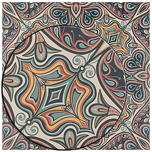 Imagine Tapestry Mandala 19-3/8" x 19-3/8" Porcelain Floor & Wall Tile - Sold Per Case of 4 - 10.56 Sq. Ft.