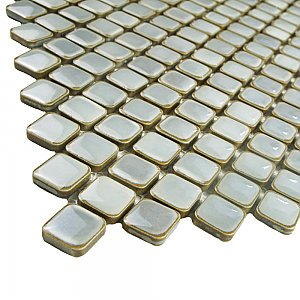 Hudson Diamond Grey Eye 12-1/4" x 12-3/8" Porcelain Mosaic Tile -10 Sheets Per Case -10.6 Sq. Ft.