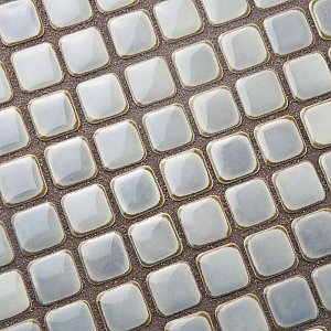 Hudson Diamond Grey Eye 12-1/4" x 12-3/8" Porcelain Mosaic Tile -10 Sheets Per Case -10.6 Sq. Ft.