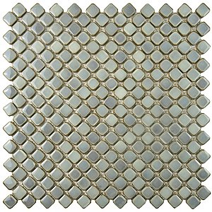 Hudson Diamond Grey Eye 12-1/4" x 12-3/8" Porcelain Mosaic Tile -10 Sheets Per Case -10.6 Sq. Ft.