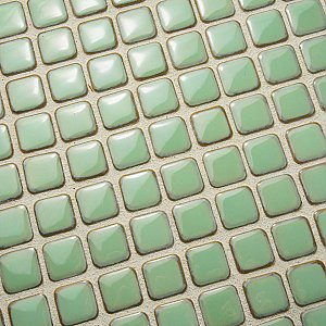 Hudson Diamond Light Green 12-1/4" x 12-3/8" Porcelain Mosaic Tile -10 Sheets Per Case -10.6 Sq. Ft.