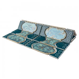 Montego Emerald 12" x 12-1/2" Porcelain Mosaic Tile -10 Tiles Per Case -10.6 Sq. Ft.