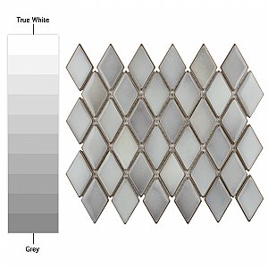 Hudson Kite Grey Eye 10-1/8" x 11-3/4" Porcelain Mosaic Tile -10 Sheets Per Case -8.56 Sq. Ft.