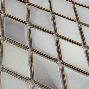 Hudson Kite Grey Eye 10-1/4" x 11-3/4" Porcelain Mosaic Tile - Sold Per Case of 10 - 8.60 Square Feet