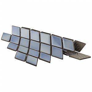 Hudson Kite Frost Blue 10-1/8" x 11-3/4" Porcelain Mosaic Tile -10 Sheets Per Case -8.56 Sq. Ft.