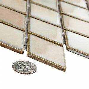 Hudson Kite Truffle 10-1/8" x 11-3/4" Porcelain Mosaic Tile -10 Sheets Per Case -8.56 Sq. Ft.