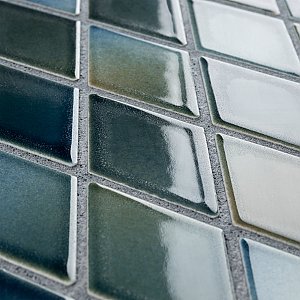Hudson Kite Lagoon 10-1/8" x 11-3/4" Porcelain Mosaic Tile -10 Sheets Per Case -8.56 Sq. Ft.