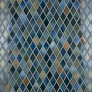 Hudson Kite Lagoon 10-1/8" x 11-3/4" Porcelain Mosaic Tile -10 Sheets Per Case -8.56 Sq. Ft.