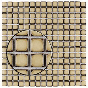 Hudson Edge Caffe Glazed Square Porcelain Mosaic Tile - Per Case of 10 Sheets - 10.90 Sq. Ft.