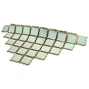 Hudson Tangier Light Green 12-3/8" x 12-3/8" Porcelain Mosaic Tile -10 Sheets Per Case -11 Sq. Ft.