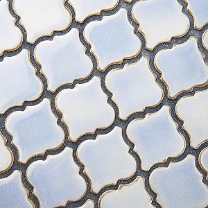 Hudson Tangier Frost Blue 12-3/8" x 12-3/8" Porcelain Mosaic Tile -10 Sheets Per Case -11 Sq. Ft.