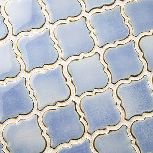 Hudson Tangier Frost Blue 12-3/8" x 12-3/8" Porcelain Mosaic Tile -10 Sheets Per Case -11 Sq. Ft.