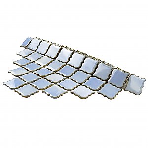 Hudson Tangier Frost Blue 12-3/8" x 12-3/8" Porcelain Mosaic Tile -10 Sheets Per Case -11 Sq. Ft.