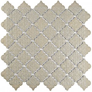 Hudson Tangier Frost Blue 12-3/8" x 12-3/8" Porcelain Mosaic Tile -10 Sheets Per Case -11 Sq. Ft.
