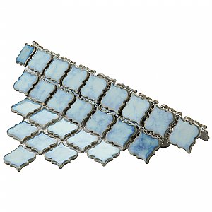 Hudson Tangier Marine 12-3/8" x 12-3/8" Porcelain Mosaic Tile -10 Sheets Per Case -11 Sq. Ft.