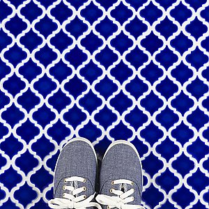 Hudson Tangier Cobalt Blue 12-3/8" x 12-3/8" Porcelain Mosaic Tile -10 Sheets Per Case -11 Sq. Ft.