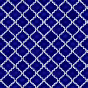 Hudson Tangier Cobalt Blue 12-3/8" x 12-3/8" Porcelain Mosaic Tile -10 Sheets Per Case -11 Sq. Ft.