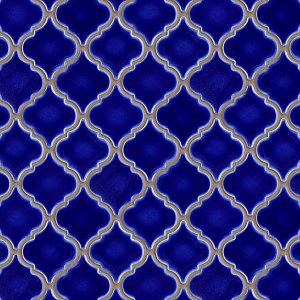 Hudson Tangier Cobalt Blue 12-3/8" x 12-3/8" Porcelain Mosaic Tile -10 Sheets Per Case -11 Sq. Ft.