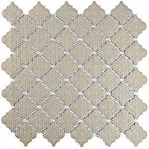 Hudson Tangier Caffe 12-3/8" x 12-3/8" Porcelain Mosaic Tile -10 Sheets Per Case -11 Sq. Ft.