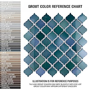 Hudson Tangier Aquamarine 12-3/8" x 12-3/8" Porcelain Mosaic Tile -10 Sheets Per Case -11 Sq. Ft.