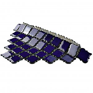 Hudson Tangier Blue Eye 12-3/8" x 12-3/8" Porcelain Mosaic Tile -10 Sheets Per Case -11 Sq. Ft.