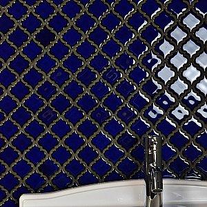 Hudson Tangier Blue Eye 12-3/8" x 12-3/8" Porcelain Mosaic Tile -10 Sheets Per Case -11 Sq. Ft.