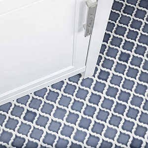 Hudson Tangier Imperial Grey 12-3/8" x 12-3/8" Porcelain Mosaic Tile -10 Sheets Per Case -11 Sq. Ft.