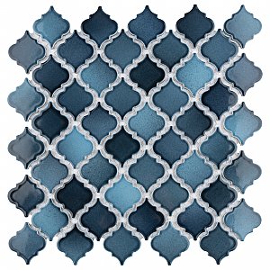 Hudson Tangier Glacier 12-3/8" x 12-3/8" Porcelain Mosaic Tile -10 Sheets Per Case -11 Sq. Ft.