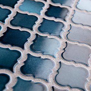 Hudson Tangier Glacier 12-3/8" x 12-3/8" Porcelain Mosaic Tile -10 Sheets Per Case -11 Sq. Ft.