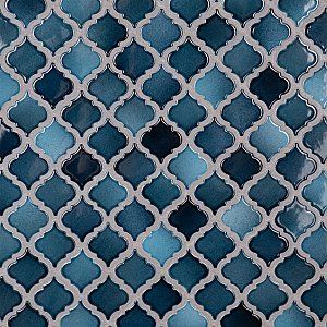 Hudson Tangier Glacier 12-3/8" x 12-3/8" Porcelain Mosaic Tile -10 Sheets Per Case -11 Sq. Ft.