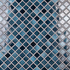 Hudson Tangier Glacier 12-3/8" x 12-3/8" Porcelain Mosaic Tile -10 Sheets Per Case -11 Sq. Ft.