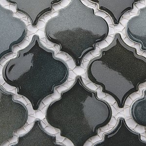 Hudson Tangier Stormy Night 12-3/8" x 12-3/8" Porcelain Mosaic Tile - 10 Tiles Per Case - 11.0 Sq. Ft.