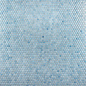 Hudson Penny Round Marine 11-7/8" x 12-5/8" Porcelain Mosaic Tile -10 Sheets Per Case -10.5 Sq. Ft.
