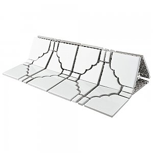 Osaka Glossy White 11-7/8" x 11-7/8" Porcelain Mosaic Tile -10 Tiles Per Case -10.1 Sq. Ft.