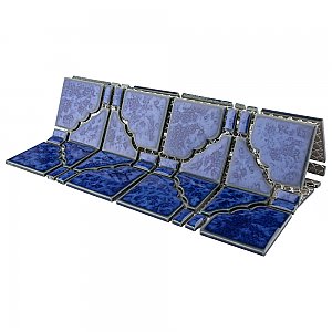 Osaka Blue Cloud 11-7/8" x 11-7/8" Porcelain Mosaic Tile -10 Tiles Per Case -10.1 Sq. Ft.