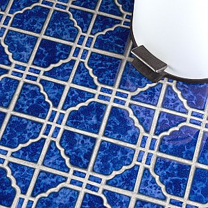 Osaka Blue Cloud 11-7/8" x 11-7/8" Porcelain Mosaic Tile -10 Tiles Per Case -10.1 Sq. Ft.