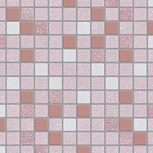 Crystalline Square Pink 12" x 12" Porcelain Mosaic Tile -10 Sheets Per Case -10.2 Sq. Ft.