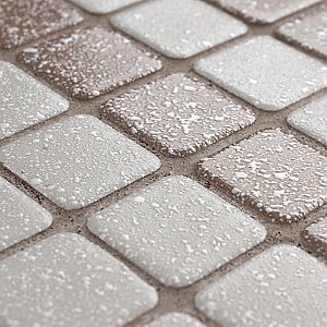 Crystalline Market Sq Beige 11-3/4" x 11-3/4" Porcelain Mosaic Tile - 10 Tiles Per Case - 9.8 Sq. Ft.
