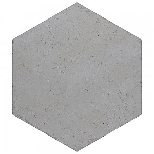 Brickyard Hex White 8-1/2" x  9-7/8" Porcelain Floor & Wall Tile - 29 Tiles Per Case - 13.05 Sq. Ft.