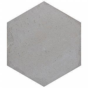 Brickyard Hex White 8-1/2" x  9-7/8" Porcelain Floor & Wall Tile - 29 Tiles Per Case - 13.05 Sq. Ft.