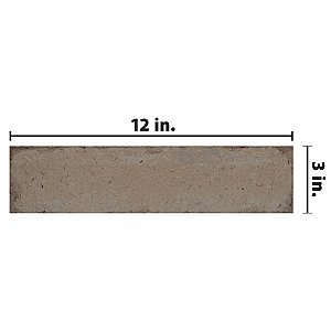 Brickyard Beige 3" x 12" Porcelain Floor & Wall Tile - 48 Tiles Per Case - 12.48 Sq. Ft.